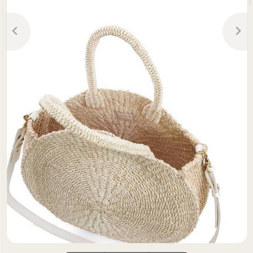 Clare V Moyen Alice Straw Tote Grande, NWT